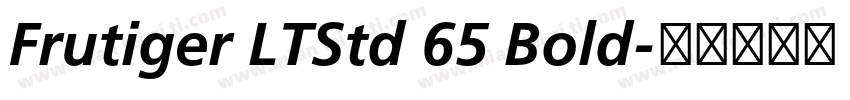 Frutiger LTStd 65 Bold字体转换